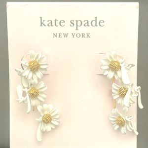 NWT Kate Spade NY "Into The Bloom" Daisy Drop Earings